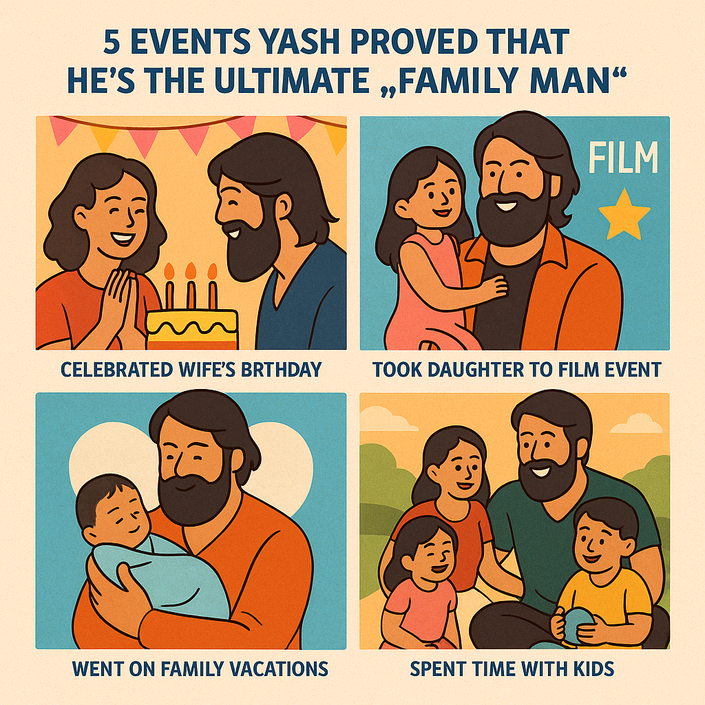5 Events Yash proved that he’s the ultimate phrase family man